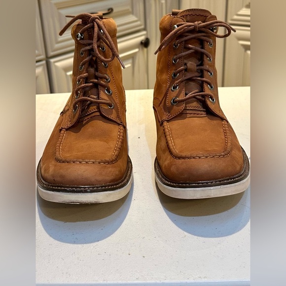 Wolverine 1883 Men’s Moc Toe Soft Leather Tan Work Boot W05430 Size 7 1/2 - Picture 4 of 10